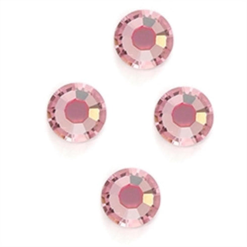 AussieSuperStore Jewellery Making Supplies SS34 - 4pcs Stellux HF Flat Backs Light Rose (in 4 sizes) Stellux HF Flat Backs Light Rose (in 4 sizes) | Jewellery Making Beads 9323823209551 STEL20007